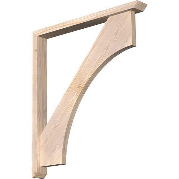 Ekena Millwork Westlake Slat Smooth Bracket w/ Offset Brace, Douglas Fir, 3 1/2"W x 32"D x 36"H BKT0402X32X36WTL06SDF - main